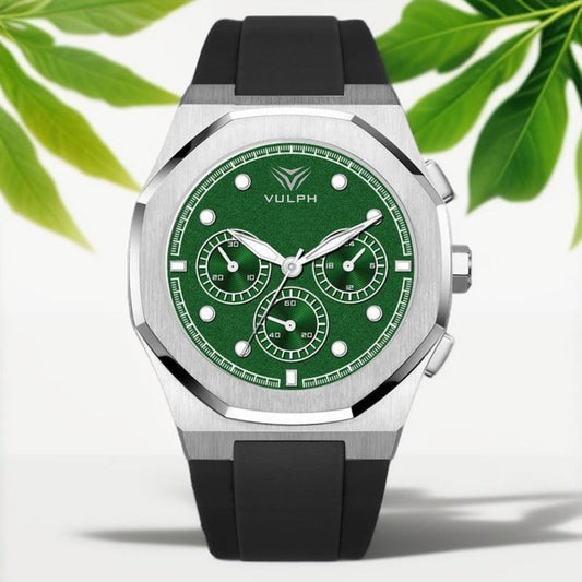 Night Howl - 44mm Green - Silicone Strap - Automatic Men's Watch