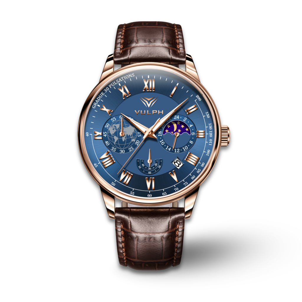 Alpha Male 42mm - Sun & Moon Phase - Superlative Chronograph Men’s Watch